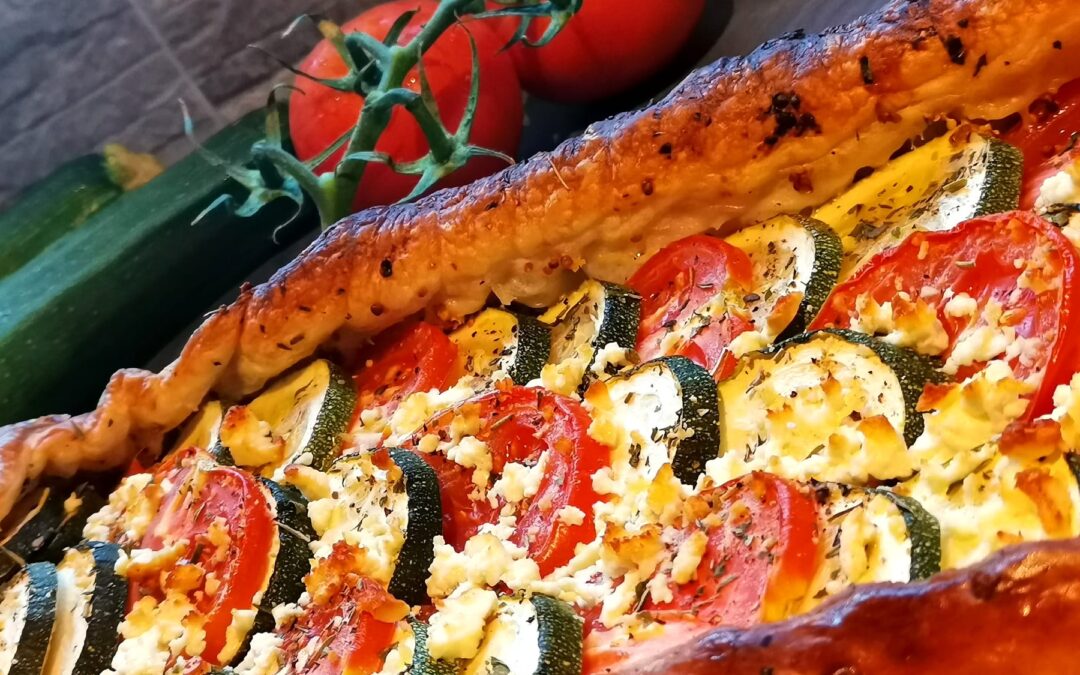 Tarte courgette tomates